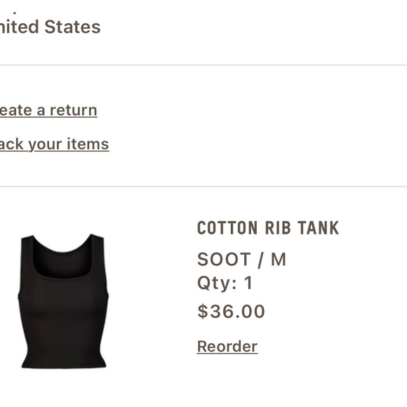 SKIMS Tops - SKIMS Cotton Rib Tank